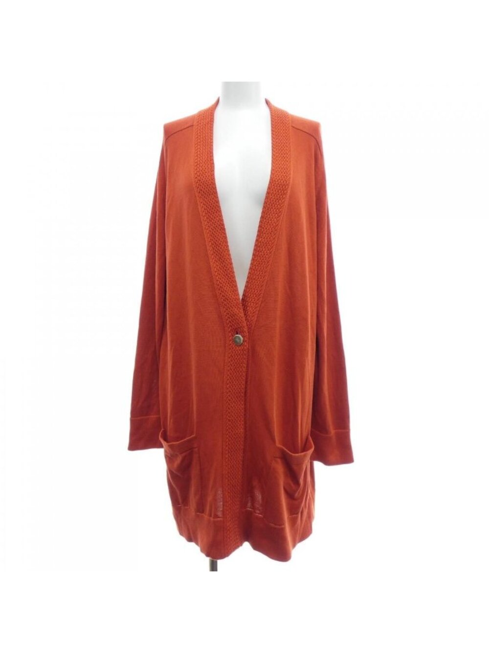 Hermes Long Cardigan Red